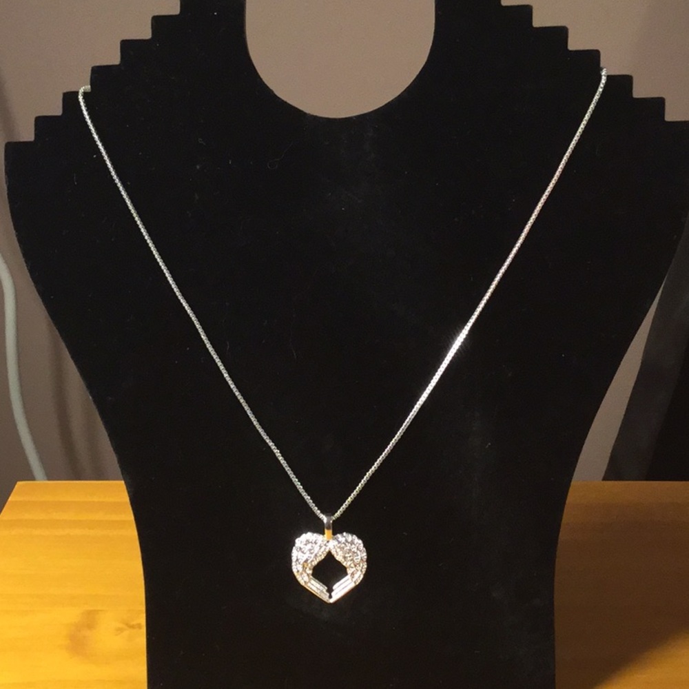 Angel-Winged Heart Necklace (Brand New)
